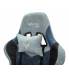 Кресло игровое геймерское Бюрократ VIKING 7 KNIGHT BL FABRIC синий текстиль/эко.кожа крестовина металл. Фото товара с разных ракурсов.