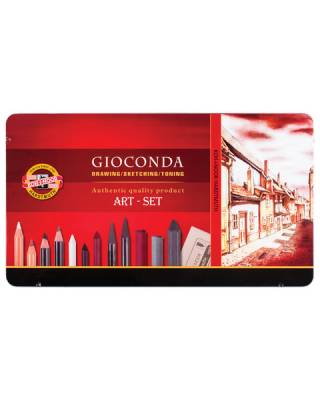 Набор художественный KOH-I-NOOR "Gioconda", 39 предметов, металлическая коробка, 8891000001PL