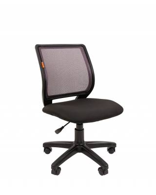 Кресло chairman 699 без подлокотников (черно-серый текстиль + сетка)