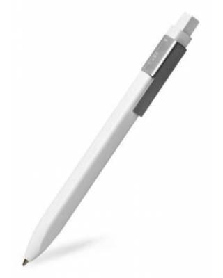 Ручка шариковая Moleskine CLASSIC CLICK авт. 1мм прямоугол. белый черные чернила блистер