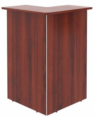 Стойка рецепция угловая DMC 88(R) Бургунди 800х800х1200