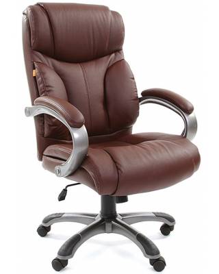 Офисное кресло Chairman 435 Россия кожа коричневая