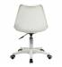 Кресло стул  "Eames MG-310 PL", пластик белый, экокожа белая, 532926. Фото товара с разных ракурсов.
