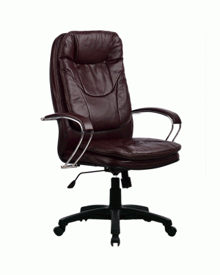 Кресло руководителя LK-11PL (Бордовая перфорированная кожа) №722