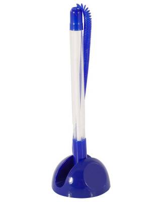 Ручка шариковая Buro (049001202) на подставке корпус пластик синий синие чернила