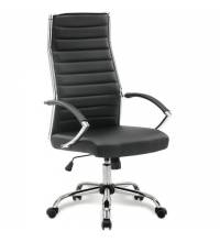 Кресло офисное  "Style EX-528", экокожа, хром, черное, 531947