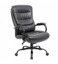 Кресло офисное  PREMIUM "Heavy Duty HD-004", НАГРУЗКА до 200 кг, экокожа, черное
