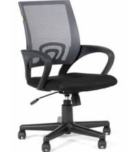 Кресло chairman 696 (серая спинка, черное сиденье, ткань TW)
