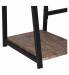 Стол на металлокаркасе BRABIX LOFT CD-006, 1200х500х730 мм, 2 полки, цвет морёный дуб, 641224. Фото товара с разных ракурсов.