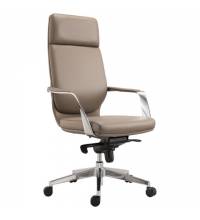 Кресло офисное  PREMIUM "Resonance EX-755", мультиблок, алюминий, экокожа, бежевое, 532488