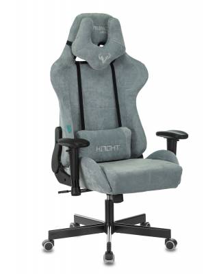 Кресло игровое Бюрократ VIKING KNIGHT LT28 FABRIC серо-голубой крестовина металл