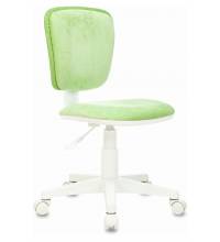 Кресло детское Бюрократ CH-W204NX светло-зеленый Velvet 81 крестов. пластик белый пластик белый