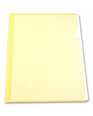 Папка-уголок Бюрократ -EE310/1YEL A4 пластик 0.15мм желтый
