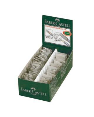 Ластик Faber-Castell Grip 2001 187000 серый ластик-колпачок