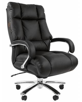 Кресло руководителя СHAIRMAN 405 (черная натуральная кожа)