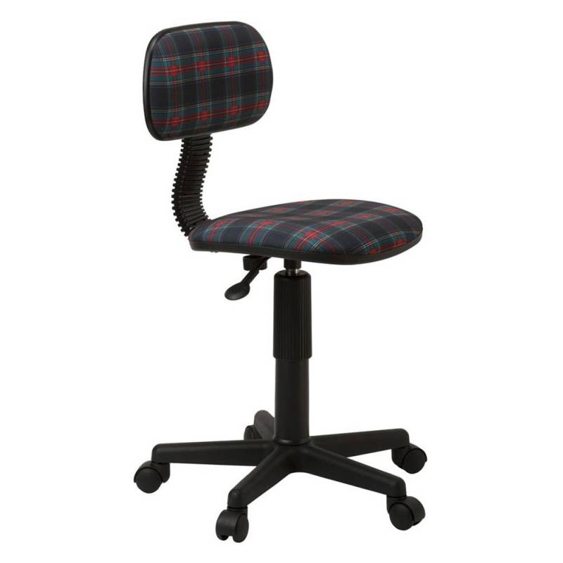 Кресло бюрократ для ребенка CH-201NX коричневая клетка главное фото