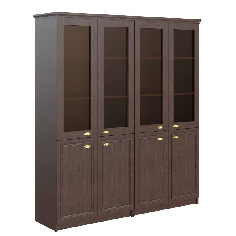 Шкаф высокий 2-х секционный комбинированный RHC 180.2 Венге Магия 1808х466х2023 главное фото